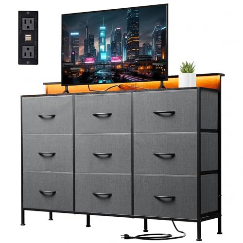 Grey TV Stand for 45, 50, 55 Inch TV, view 2