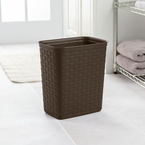 10346P06 Wastebaskt Weave Espresso