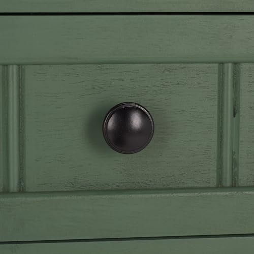 SAFAVIEH Furniture - Samantha 2-Drawer Console Table - Dusty Green - Solid Wood - Classic Storage Design - Ideal for Entryway, Living Room, Hallway, 35.8" W x 13.8" D x 29.5" H (AMH5710L)