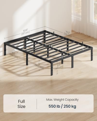 Full Size Bed Frame, Metal Platform Bed Frame, 14 Inch, view 3