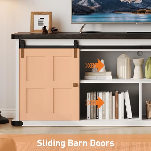 Farmhouse TV Stand for 75 Inch TV, view 6