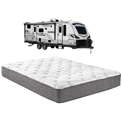 WanderRest Cool Hybrid 10” RV Mattress, Short Queen 60x74, Medium, Cooling Gel Memory Foam & Pocketed Coil Mattress for RV, Camper, or Travel Trailer, Made in USA
