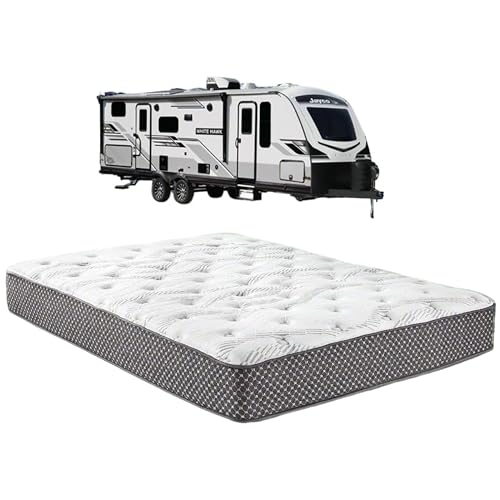 WanderRest Cool Hybrid 10” RV Mattress, Short Queen 60x74, Medium, Cooling Gel Memory Foam & Pocketed Coil Mattress for RV, Camper, or Travel Trailer, Made in USA