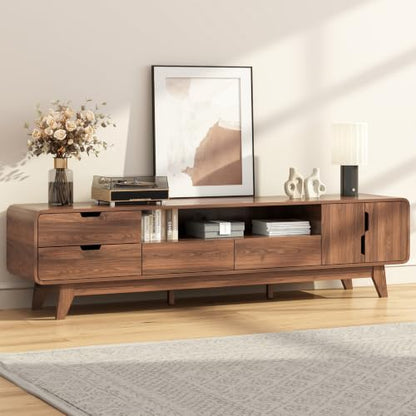 75" TV Stand, Mid Century Modern TV Stand for 85 Inch TV, view 2