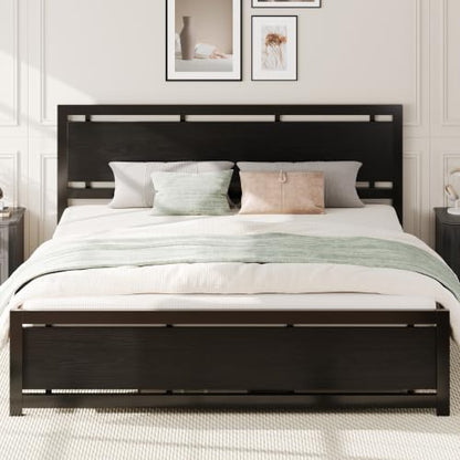 California King Bed Frames with Headboard and Footboard, view 2