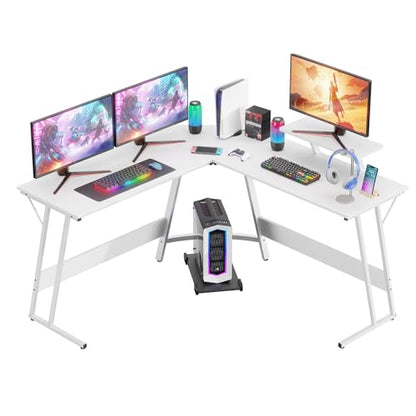 L Shaped 51 Inch Gaming Desk, Corner Computer Desk, PC Gaming Desk, view 3