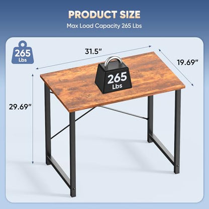 32 Inch Small Computer Desk, Gaming Desks for Home Office Bedroom, view 4