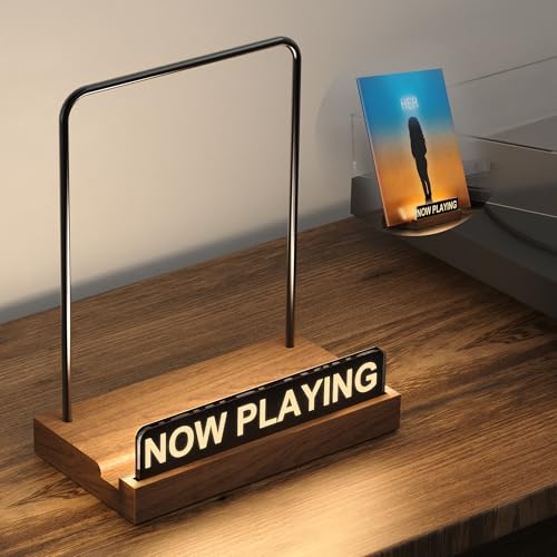 Now Playing Vinyl Record Stand, Light Up Album Display Holder, view 2