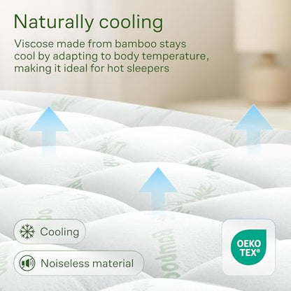 Queen Ultra Soft Mattress Topper — Back Pain Relief, view 4