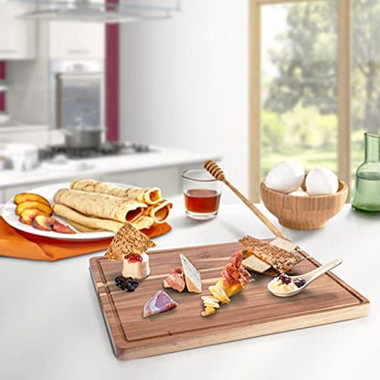 Extra Large Acacia Wood Cutting Boards for Kitchen, 24 x 18 Inch, view 7