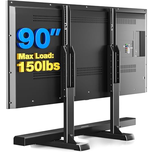 Table Top TV Stand with Height Adjustable TV Legs for 37-90 Inch TVs, view 2