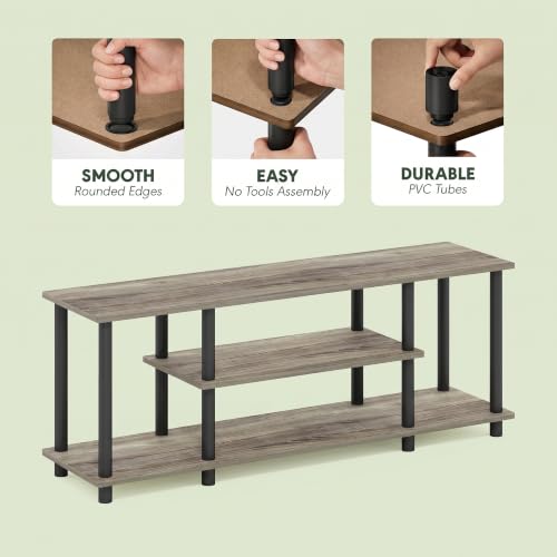 Turn-N-Tube No Tools 3D 3-Tier Entertainment TV Stand up to 50 inch TV, view 7