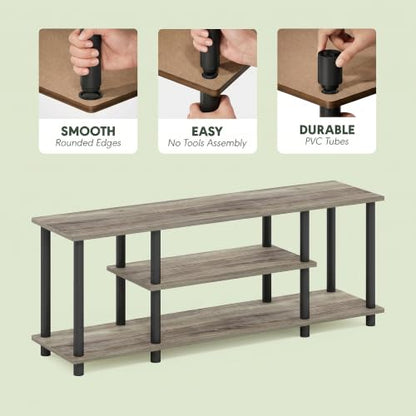 Turn-N-Tube No Tools 3D 3-Tier Entertainment TV Stand up to 50 inch TV, view 7