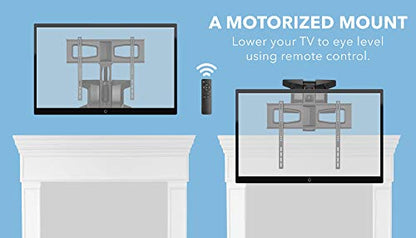 MOUNT-IT! Motorized Fireplace TV Wall Mount, view 3
