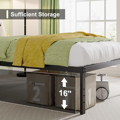 18 Inch Twin XL Bed Frames Heavy Duty with Tall Storage Space, view 5