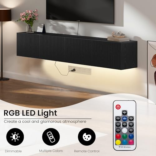 Floating TV Stand Wall Mounted, view 6