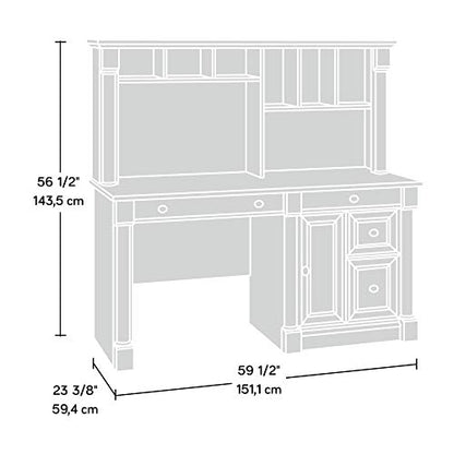 Palladia Computer Desk with Hutch, Large Storage and File Drawer, view 4