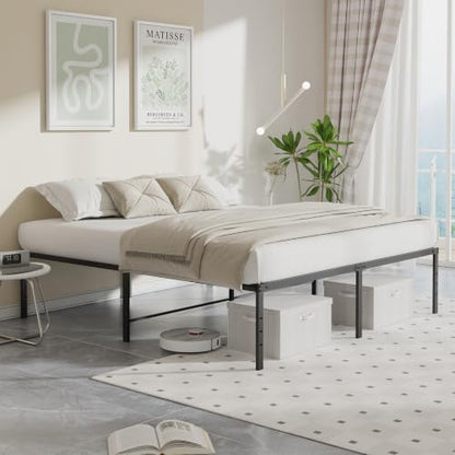 Full Size Metal Bed Frame, Platform Bed Frame, 18 Inch, view 3