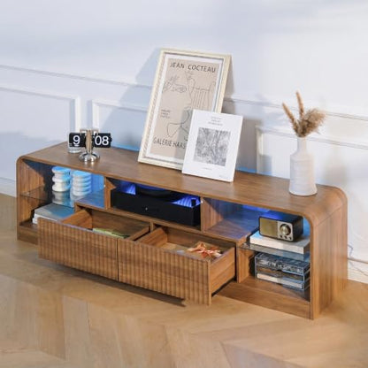 63'' Mid Century Modern TV Stand for 55 60 65 70 Inch TVs, view 9