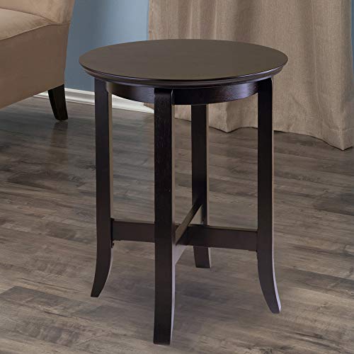 Toby Round End Table, Small Practical and Elegant Round Table for Bedroom, Den, or Living Room, Stylish Furniture Essentials for New Homes, Apartments