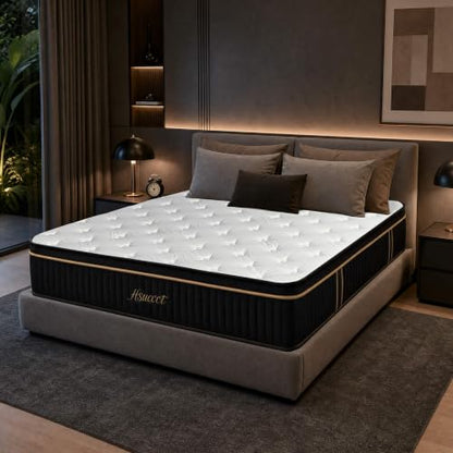 King Size 14 Inch Hybrid Mattress in a Box, view 4