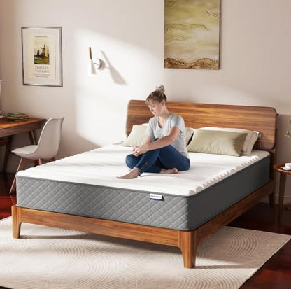 Full Mattress, 10 Inch Full Size Medium Firm Hybrid Mattress in a Box, view 6