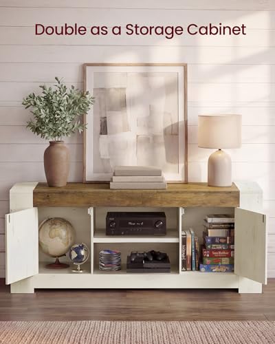 TV Stand with Storage, Farmhouse Entertainment Center for 65'' TV, view 6