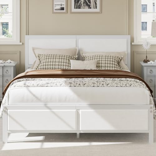 Queen Size Bed Frame with Headboard, view 2