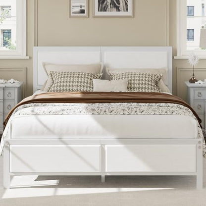 Queen Size Bed Frame with Headboard, view 2
