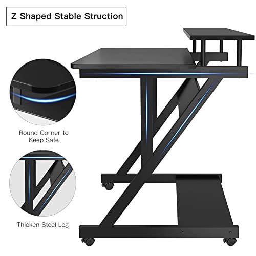 Computer Desk for Small Spaces, 27.5 inch Small Computer Desk, view 5