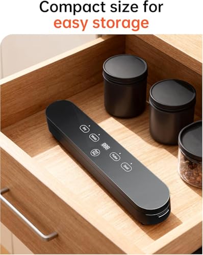 Vacuum Sealer for Food, 4-in-1 Food Sealer Machine Digital Timer, view 7
