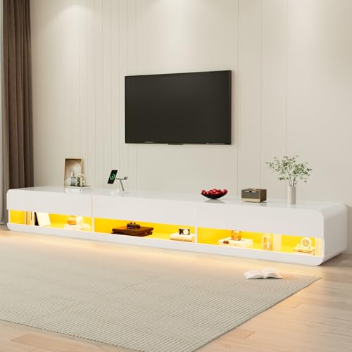 Floating LED TV Stand for TVs Up to 100 inch, view 4