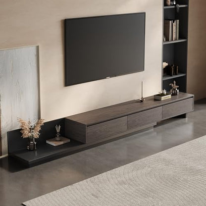 Mid-Century Modern Expandable TV Stand，79" to 130" Adjustable, view 2
