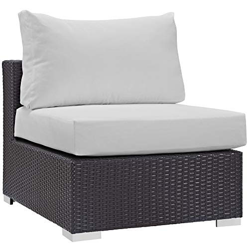 Convene Outdoor Sectional Set | Weather-Resistant Rattan | Aluminum Frame | 7 Piece Patio Furniture with Cushions