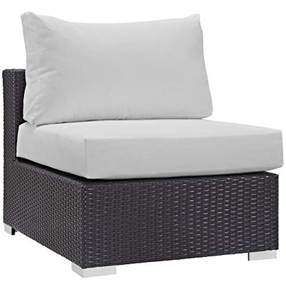 Convene Outdoor Sectional Set | Weather-Resistant Rattan | Aluminum Frame | 7 Piece Patio Furniture with Cushions