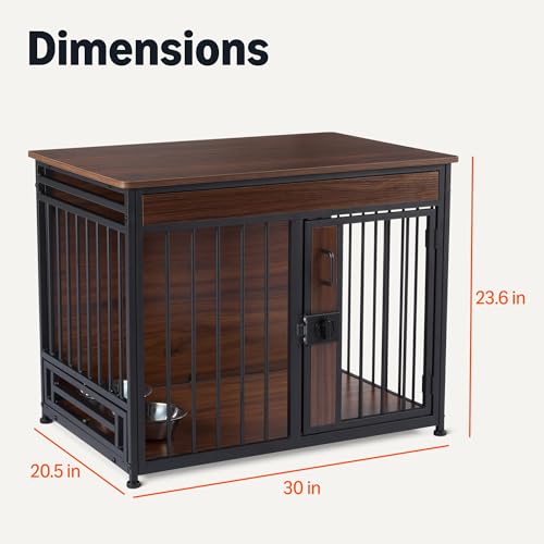 Furniture Style Dog Crate, Sturdy Wooden Pet Kennel, view 6