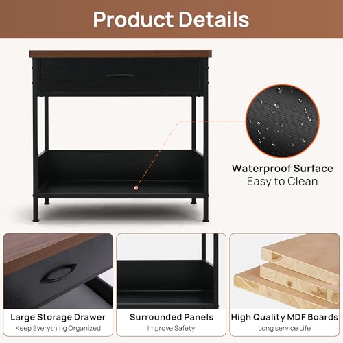 Multi-Functional Dog Bed End Table with Storage Drawer, view 4