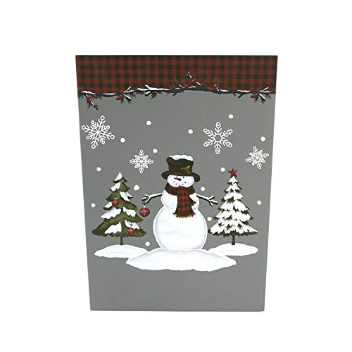 Red woodland winter wastebasket, view 2