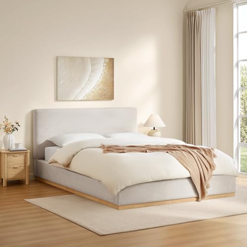 Upholstered Queen Size Bed Frame, view 4