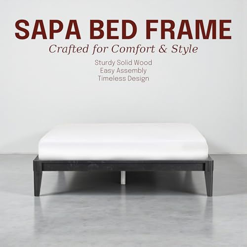 Sapa Solid Wood Platform Bed Frame – Minimalist, Japanese Joinery, view 4