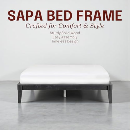 Sapa Solid Wood Platform Bed Frame – Minimalist, Japanese Joinery, view 4