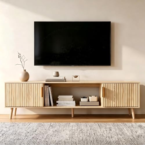 70" Fluted TV Stand for for 65/70/75/80 Inch TVs, view 2