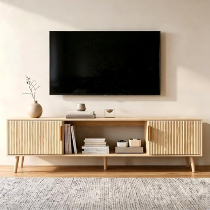 70" Fluted TV Stand for for 65/70/75/80 Inch TVs, view 2