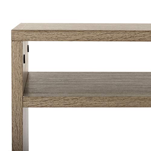 Safavieh Home Collection Marina Retro Mid Century Wood Etagere, Oak and Black