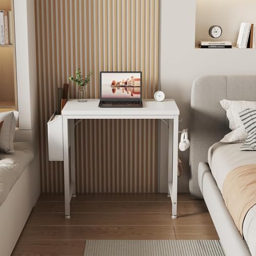 Small White Desk for Small Spaces, view 5
