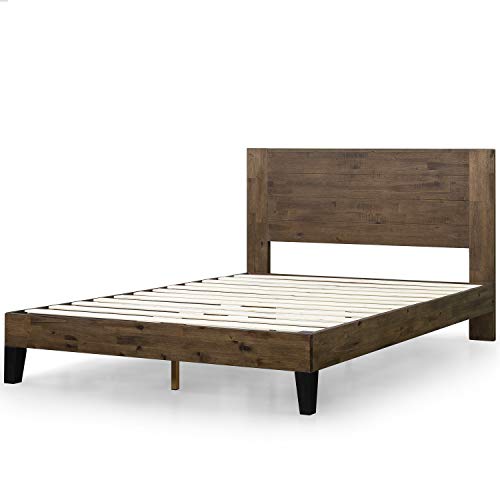 Zinus Tonja Wood Platform Bed Frame with Headboard, view 2