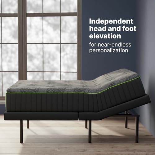 Adjustable Bed Frame Queen 14" Cooling Memory Foam Mattress, view 4