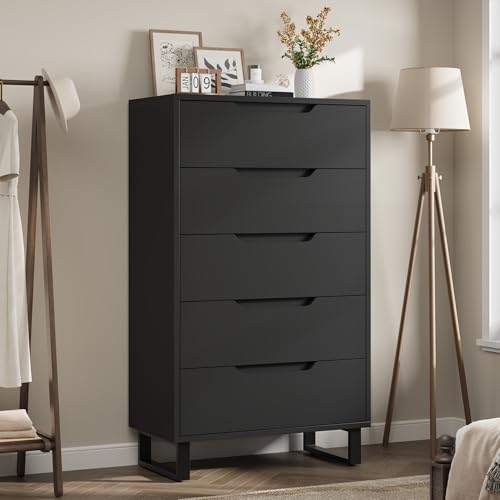 5 Dresser for Bedroom, 50.5" Vertical Dresser Drawer with Storage, view 2