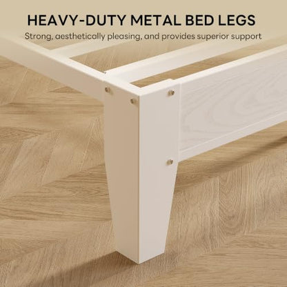 King Bed Frame with Storage Headboard and Charging Station, view 7