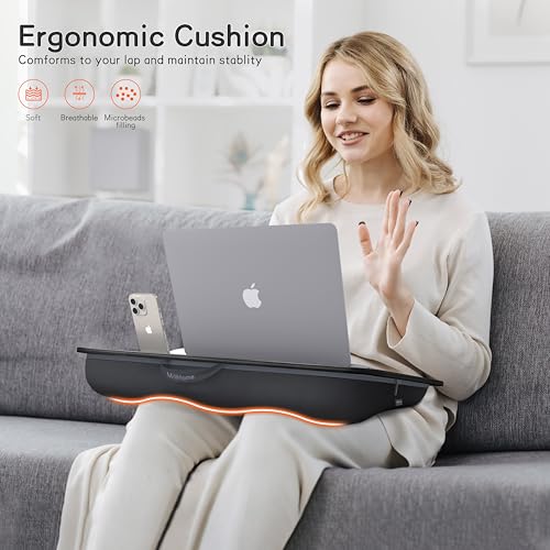 Lap Desk with Cushion, Fits up to 17 inch Laptop, Pillow Designed, view 6